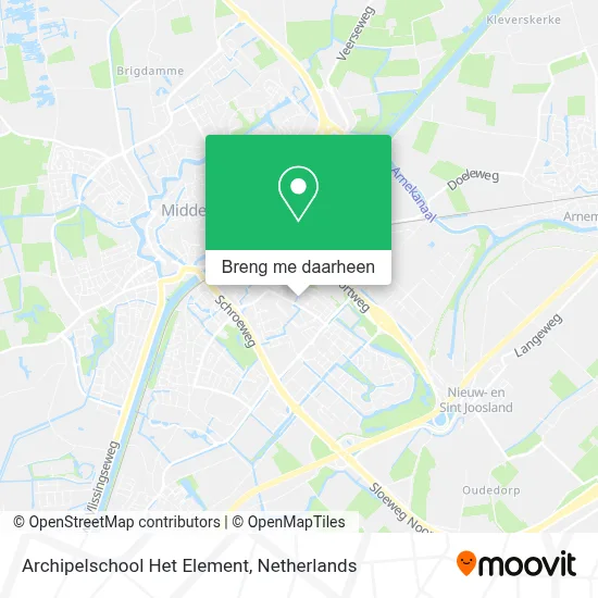 Archipelschool Het Element kaart