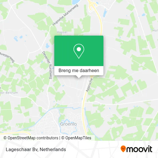 Lageschaar Bv kaart