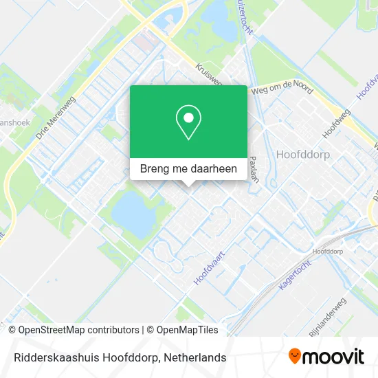 Ridderskaashuis Hoofddorp kaart