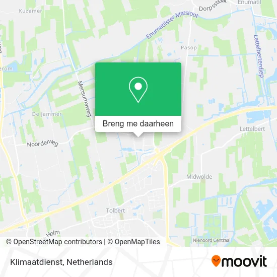 Klimaatdienst kaart