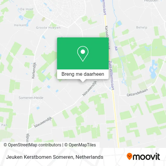 Jeuken Kerstbomen Someren kaart