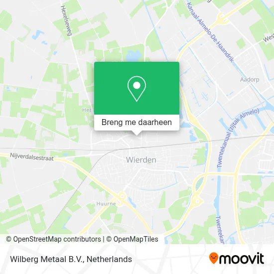 Wilberg Metaal B.V. kaart