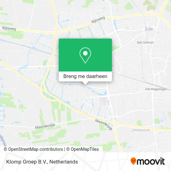 Klomp Groep B.V. kaart