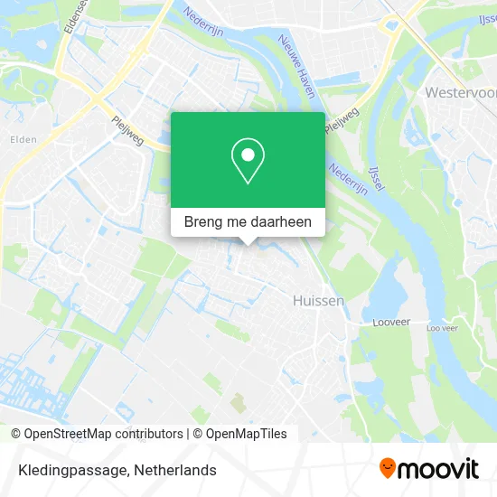 Kledingpassage kaart