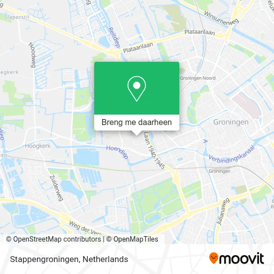 Stappengroningen kaart