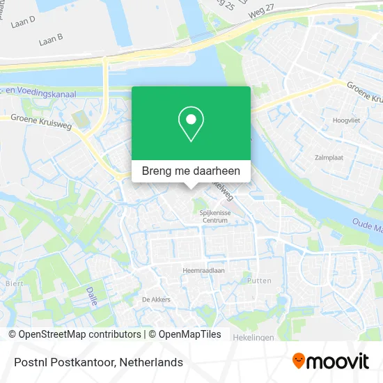 Postnl Postkantoor kaart