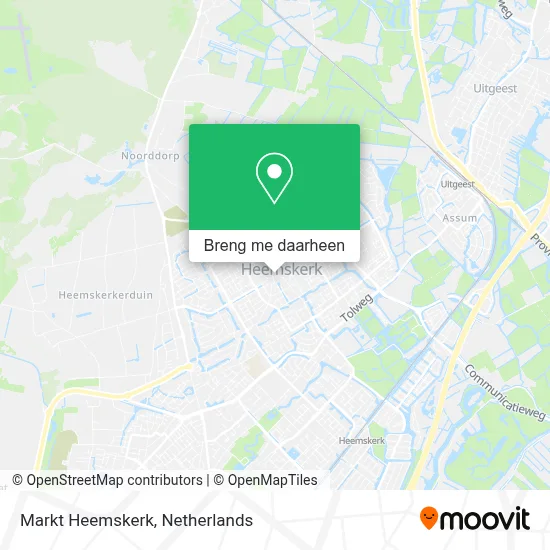 Markt Heemskerk kaart