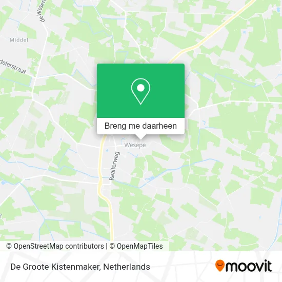 De Groote Kistenmaker kaart