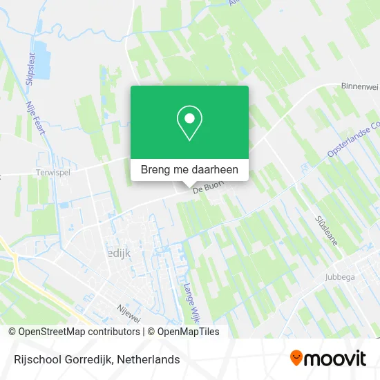 Rijschool Gorredijk kaart