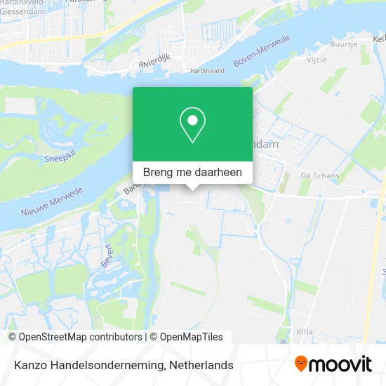 Kanzo Handelsonderneming kaart