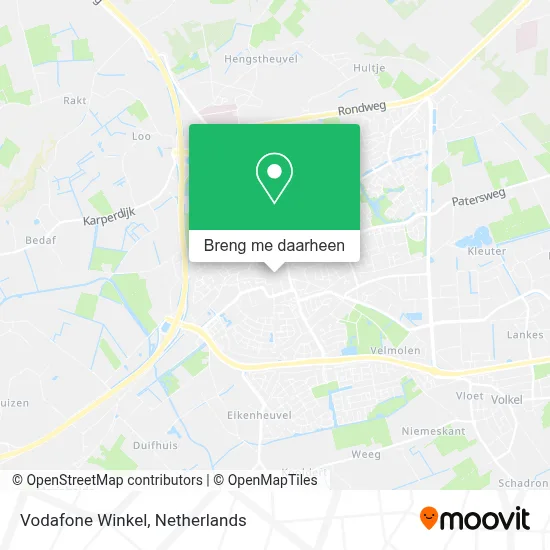 Vodafone Winkel kaart