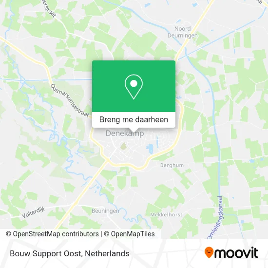 Bouw Support Oost kaart