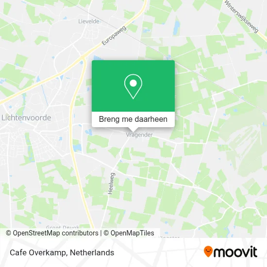 Cafe Overkamp kaart