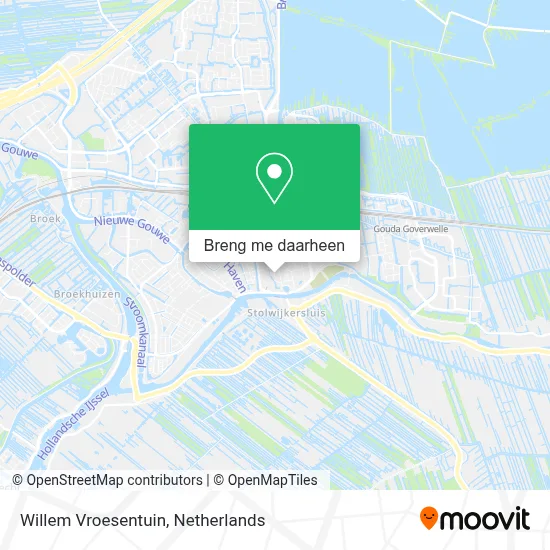 Willem Vroesentuin kaart