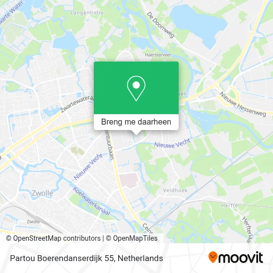 Partou Boerendanserdijk 55 kaart