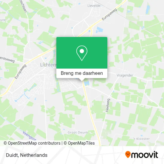 Duidt kaart