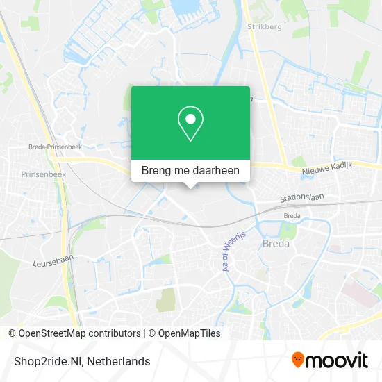 Shop2ride.Nl kaart