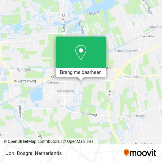 Joh. Bosgra kaart