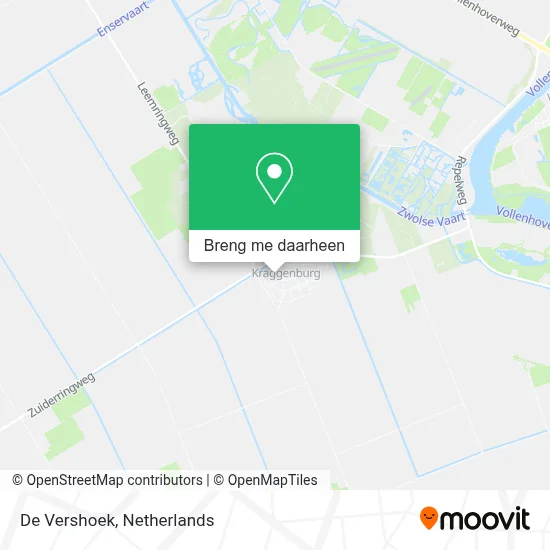 De Vershoek kaart
