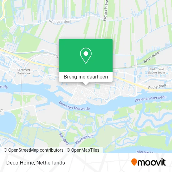 Deco Home kaart