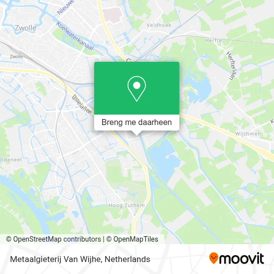 Metaalgieterij Van Wijhe kaart