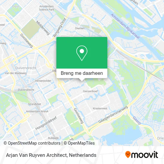 Arjan Van Ruyven Architect kaart