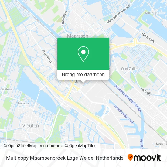 Multicopy Maarssenbroek Lage Weide kaart