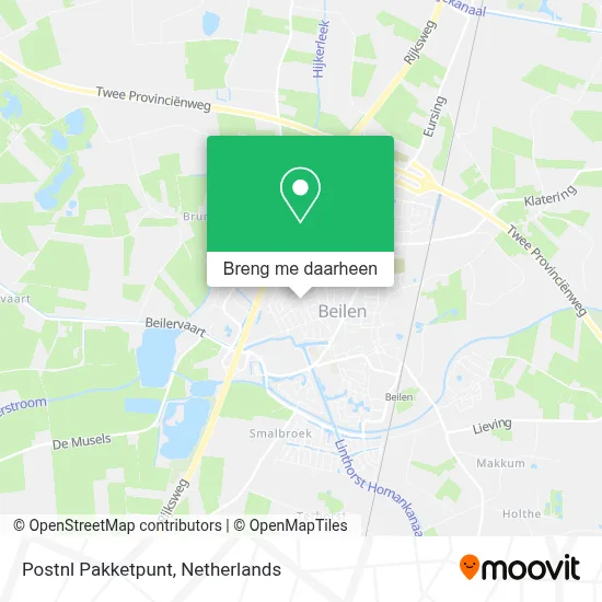 Postnl Pakketpunt kaart