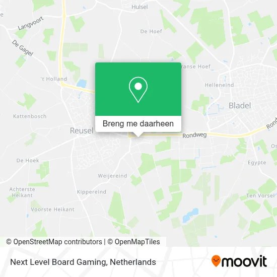 Next Level Board Gaming kaart