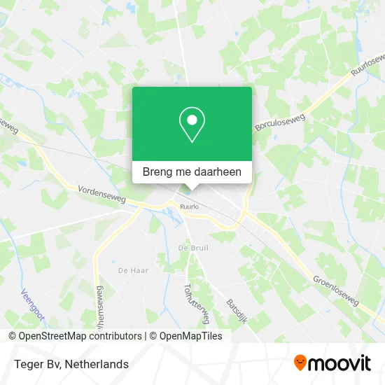 Teger Bv kaart