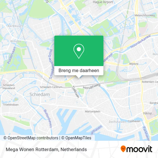 Mega Wonen Rotterdam kaart