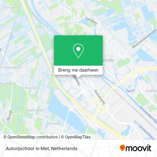 Autorijschool Is-Met kaart