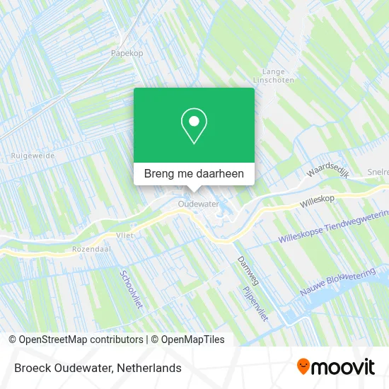 Broeck Oudewater kaart
