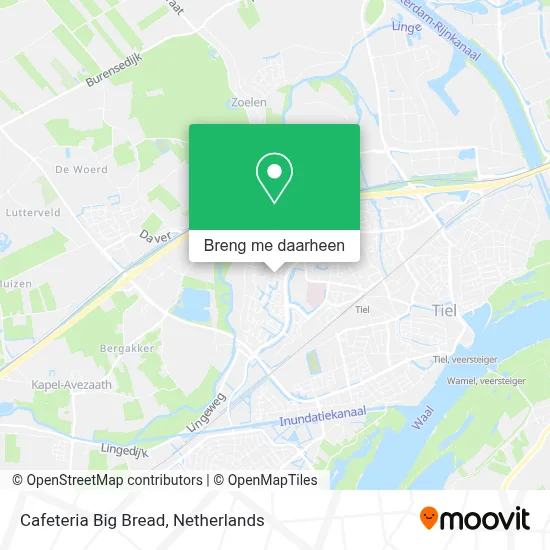 Cafeteria Big Bread kaart