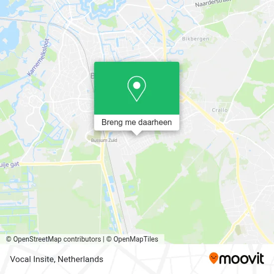Vocal Insite kaart