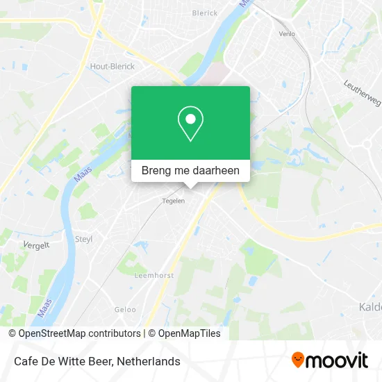 Cafe De Witte Beer kaart