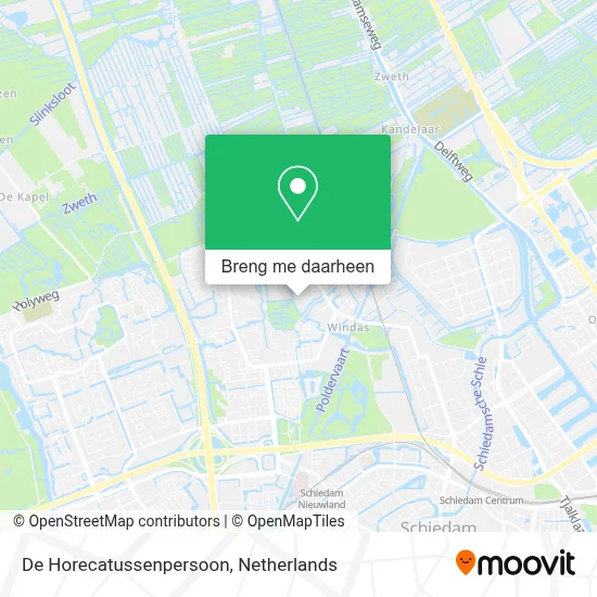 De Horecatussenpersoon kaart