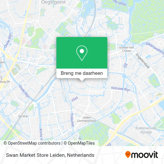 Swan Market Store Leiden kaart
