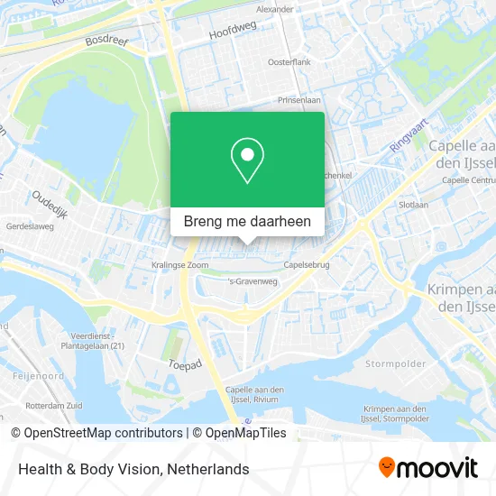 Health & Body Vision kaart