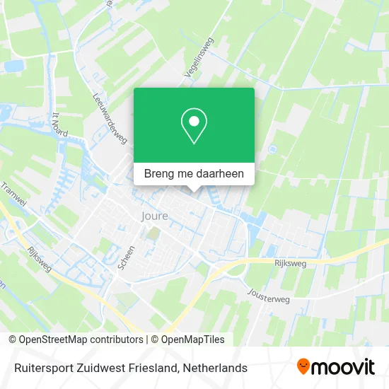 Ruitersport Zuidwest Friesland kaart