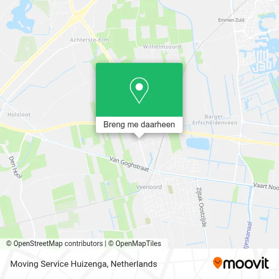 Moving Service Huizenga kaart