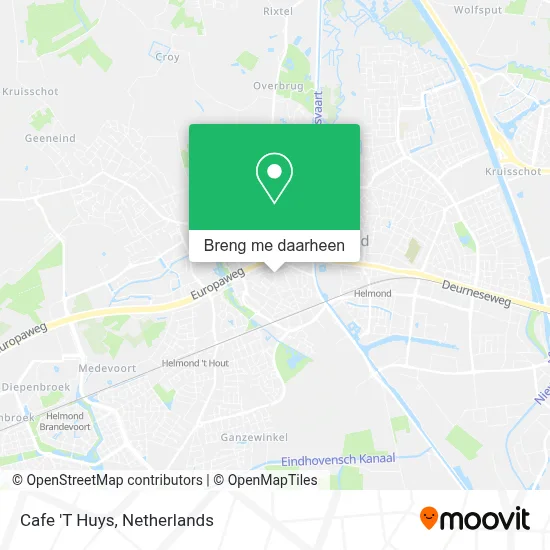 Cafe 'T Huys kaart