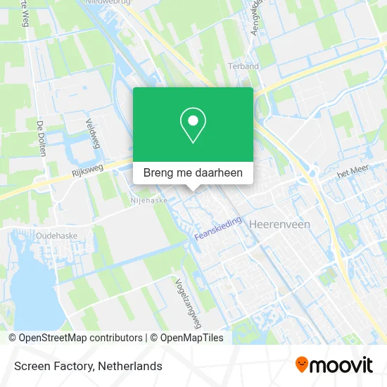 Screen Factory kaart