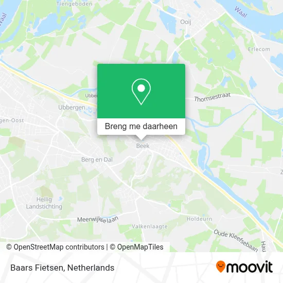 Baars Fietsen kaart