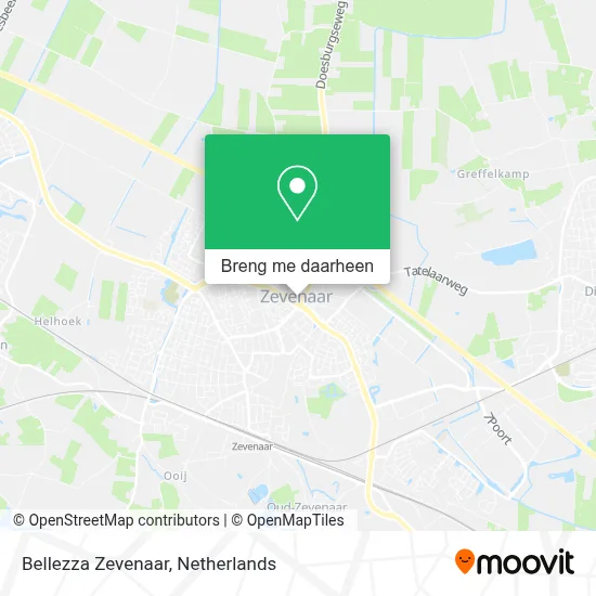 Bellezza Zevenaar kaart