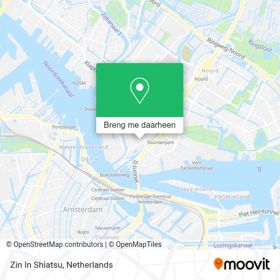 Zin In Shiatsu kaart
