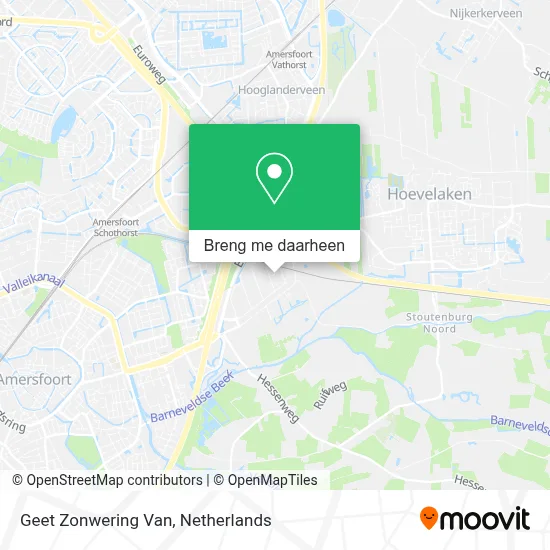 Geet Zonwering Van kaart
