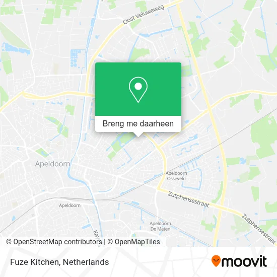 Fuze Kitchen kaart
