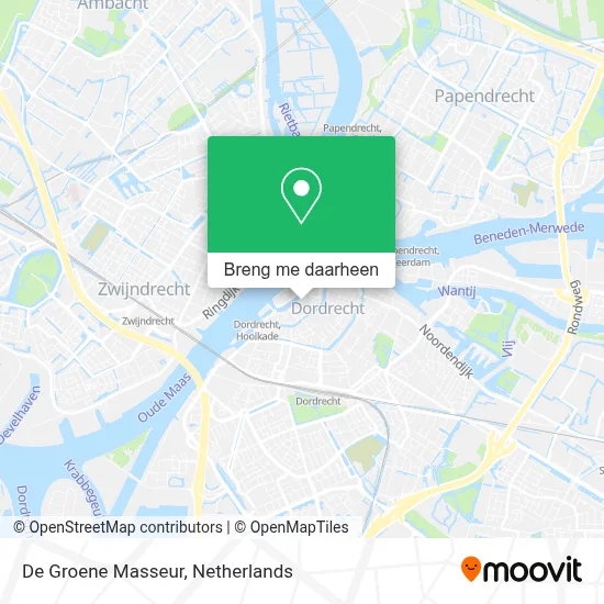 De Groene Masseur kaart