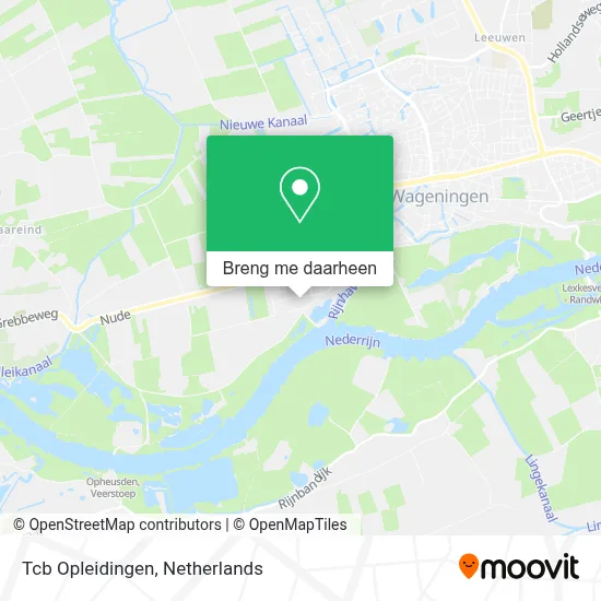 Tcb Opleidingen kaart